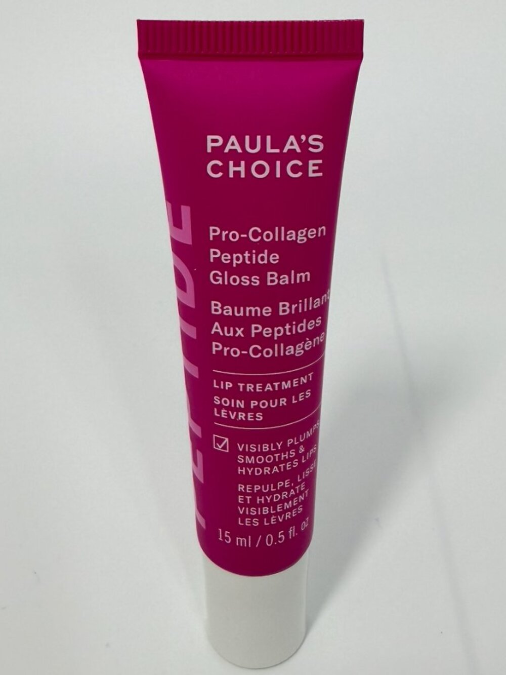 Paula’s Choice Pro-Collagen Peptide Lip Gloss Balm Sheer Pink 0.5 oz Plumping